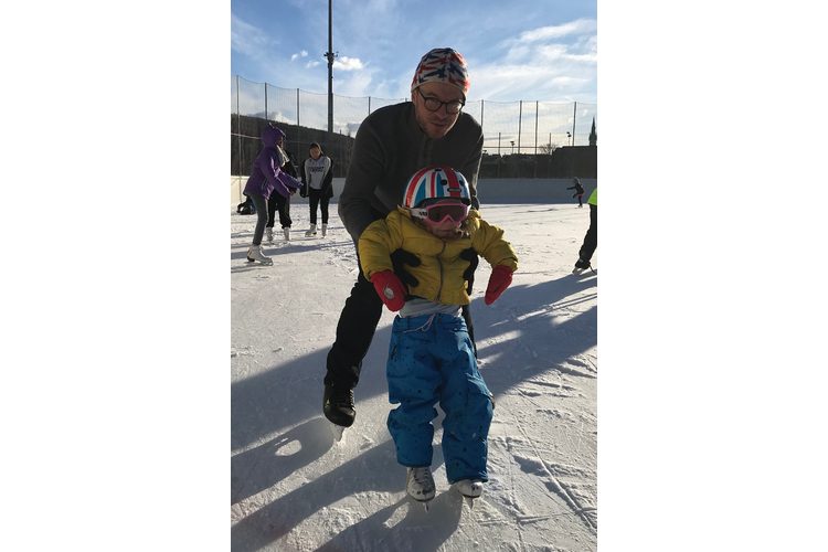 Le mercredi est la journée des papas. Et chaque fois que c'est possible, Florian Blumer et sa fille entreprennent quelque chose de spécial. Photo : privé
