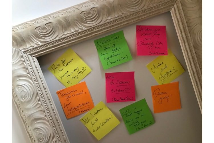 Ulrike Légé's mantras: There's still room for more. Write your ideas in the comments.