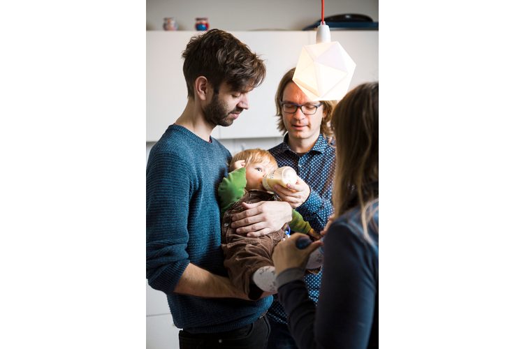 "È stato un colpo di fortuna trovare i due papà", racconta Sonja entusiasta di Matthias e Marc.