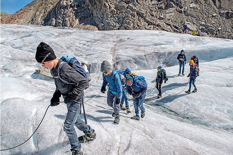 Impressionnant : le grand glacier d'Aletsch.
