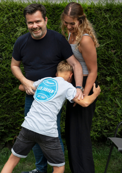 Pubertät: Christof mit Nora und Jarno