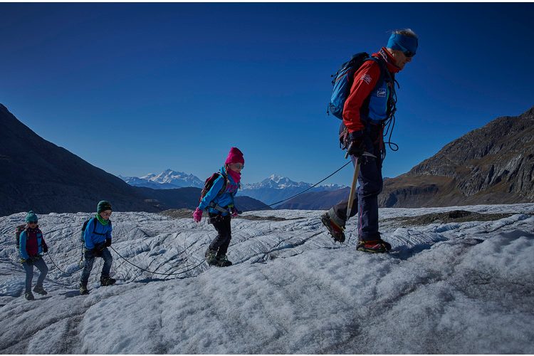 Visite guidée sur le glacier : des expériences uniques en pleine nature dans l'Aletsch Arena. (Photo : avec l'aimable autorisation)