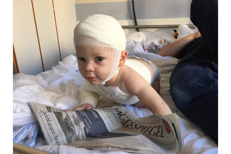 6 gennaio 2017: quattro giorni dopo il trapianto, Nelson può tornare a casa.