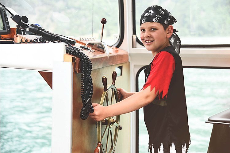 Pirate on Lake Poschiavo