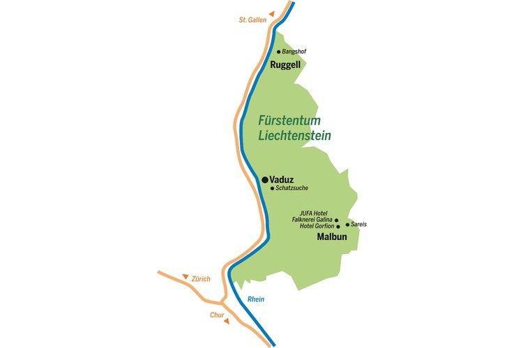 Excellent hiking opportunities, falcon shows and a treasure hunt - the Principality of Liechtenstein has a lot to offer.