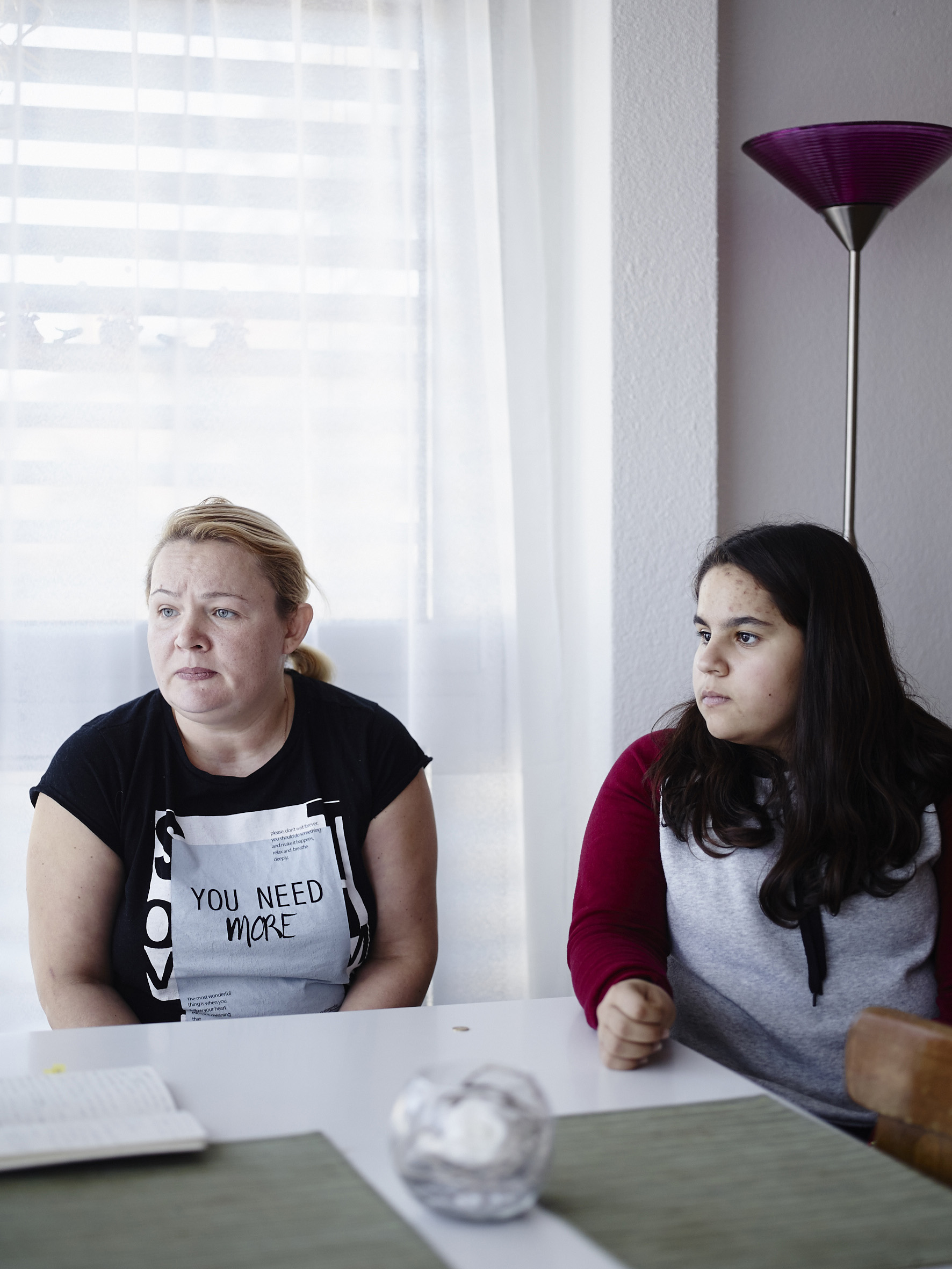 Amina, Fluechtlingsmaedchen aus Donezk in der Ukraine in der Schule Grosswangen Amina muss zurück
