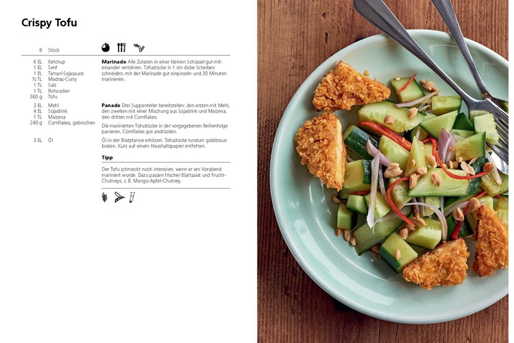 Crispy Tofu, Gemüse Paella und veganes Züri-Geschnetzeltes. Die drei Lieblingsgerichte der Jugendlichen können Sie hier als PDF kostenlos herunterladen.