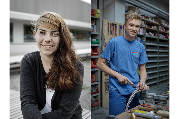 Shayna und Steven sind zwei von 3000 Jugendlichen in der Schweiz, die an einem von LIFT vermittelten Arbeitsplatz tätig sind.