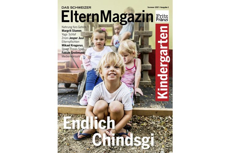 Das Cover der ersten Kindergarten-Ausgabe. Das Heft richtet sich an Eltern von Kindern, die in diesem Jahr in den Kindergarten eingetreten sind. Hier geht es zum Inhaltsverzeichnis.