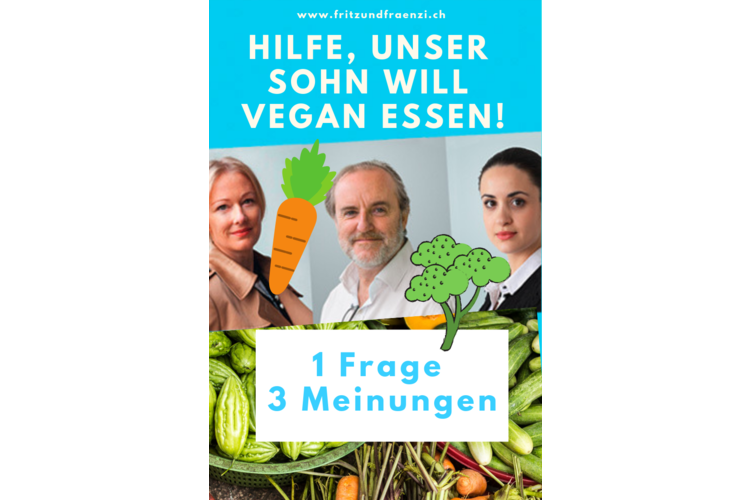 Wie funktioniert die Familienernährung, wenn nur einer vegan essen mag? Eltern fragen, unsere Experten Nicole Althaus, Peter Schneider und Stefanie Rietzler antworten.