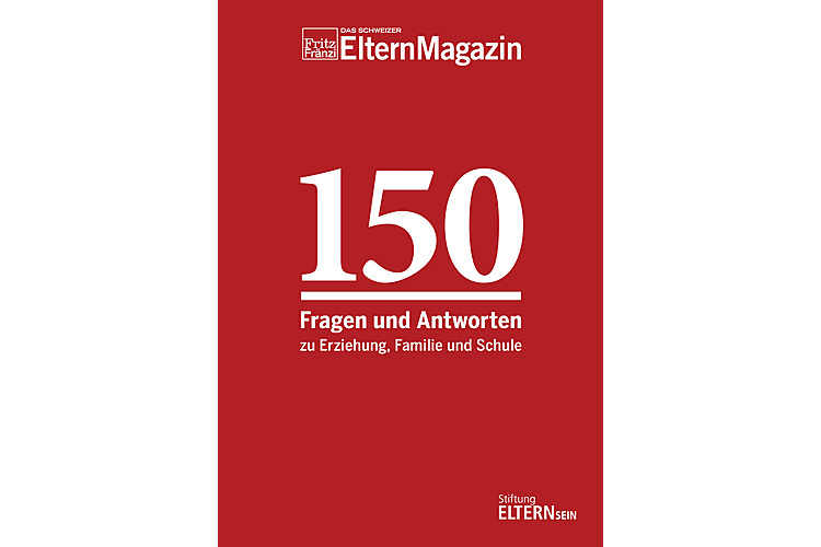 «150 Fragen – 150 Antworten zu Erziehung, Familie und Schule». Im 132 Seiten starken Ratgeber kommen 51 Expertinnen und Experten zu Wort. NeuabonnentInnen erhalten das Booklet geschenkt. Eine Einzelausgabe kostet 14.90 Fr. plus Versandkosten; Sie können es hier bestellen. 