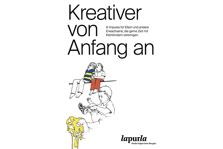 Die Broschüre «Kreativer von Anfang an: 6 Impulse für Eltern und andere Erwachsene, die gerne Zeit mit Kleinkindern verbringen» kann hier in Deutsch, Englisch, Französisch und Italienisch kostenlos als PDF heruntergeladen oder als Druckerzeugnis bestellt werden.