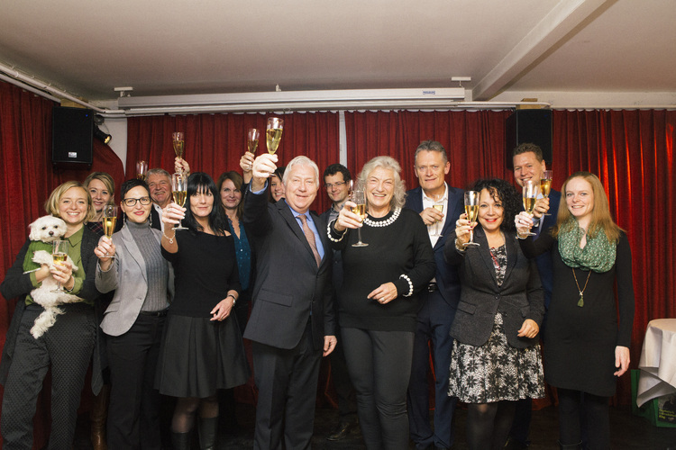 Das Fritz+Fränzi-Team in Feierlaune.