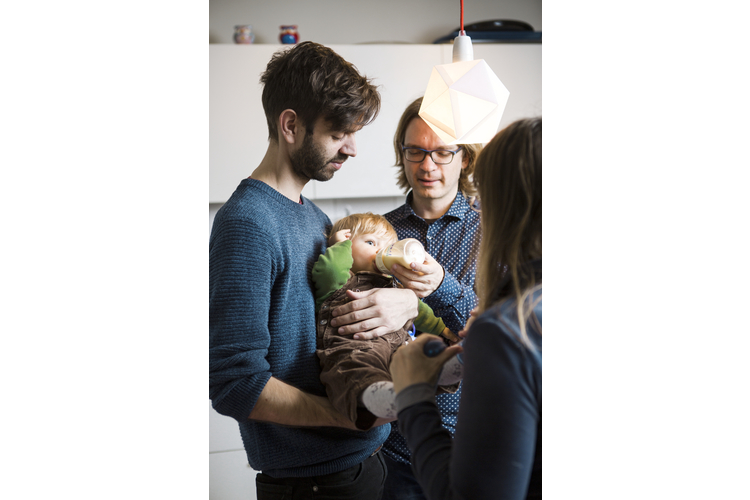 «Es war ein Glücksfall, die beiden Papas zu finden», schwärmt Sonja von Matthias und Marc.