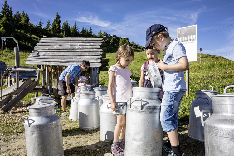 Milchkannen-Memory beim Alperlebnis Betelberg.