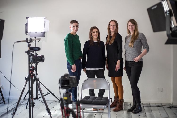 Das Tadah-Team:  Sarah Steiner, Klara Zürcher,  Diana Wick, Julia Bochanneck