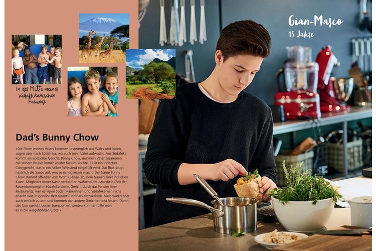 9735953df502ea0a56bdaa270f33ad96.jpg (1/4) Die Jugendlichen haben Rezepte aus ihrer Familie mitgebracht ...