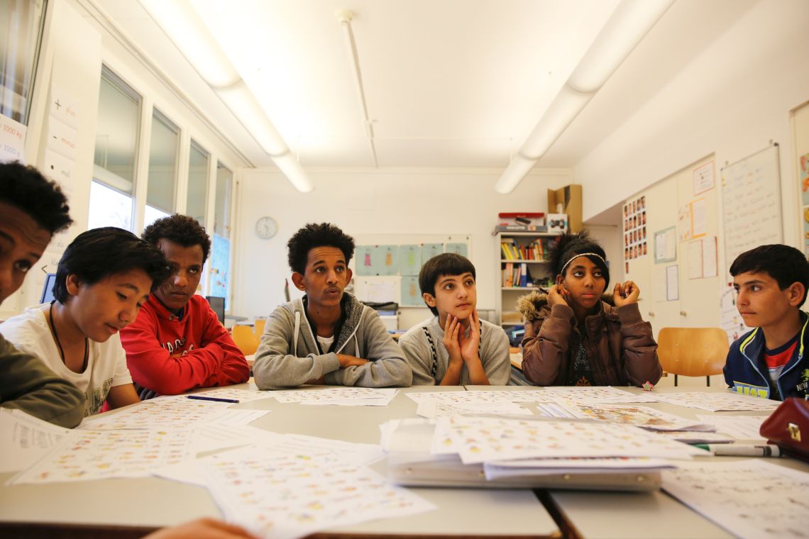 Zu Besuch in der Asylschule