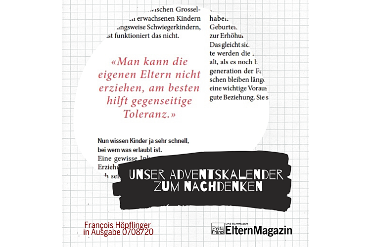 14. Dezember 2020:Hier noch das ganze Interview mit François Höpflinger zum Nachlesen: «Das Bild des Kuschelopas ist ein neuzeitliches»