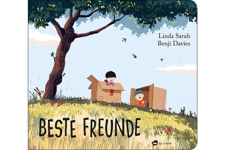 Linda Sarah, Benji Davies: Beste Freunde. Aladin 2018, 32 Seiten, ca. 19 Fr.Ben und Eddy sind beste Freunde und erleben die tollsten Abenteuer. Eines Tages will Sam auch mitspielen und mischt die Freundschaft auf.