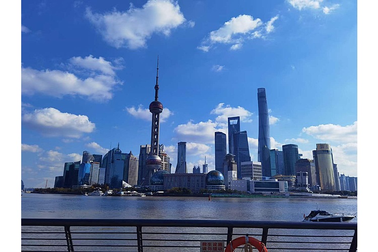 Sicht nach Pudong