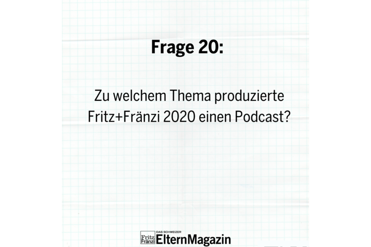 ADHS  ?Schule der Zukunft .Berufswahl  !20/20: Geschafft! Tragen Sie in untenstehendem Formular den Lösungssatz ein und gewinnen Sie mit etwas Glück ein Jahresabo Fritz+Fränzi mit Elternpass im Wert von 98 Franken. 