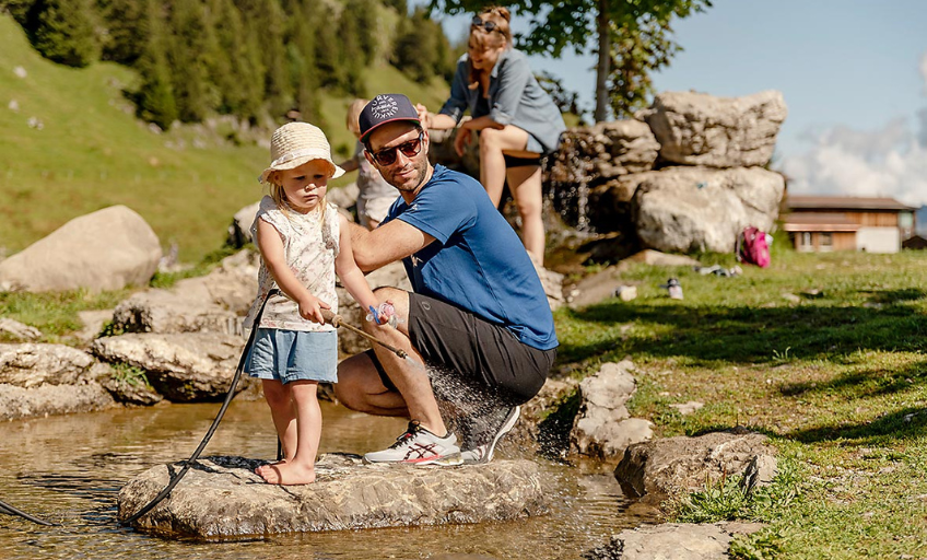 Ein Wochenende in Stoos Spielplatz