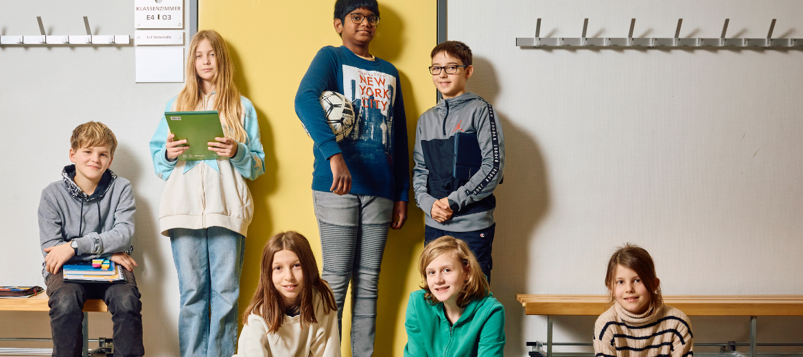 Vier Schülerinnen und drei Schüler über guten Unterricht